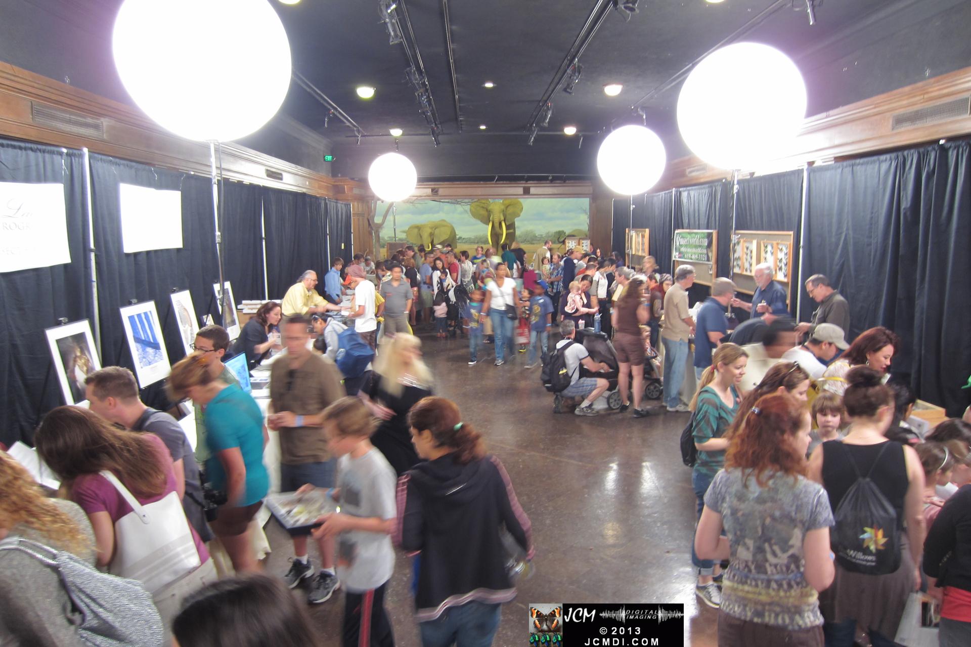 LANHM Bug Fair 2013 crowds and displays